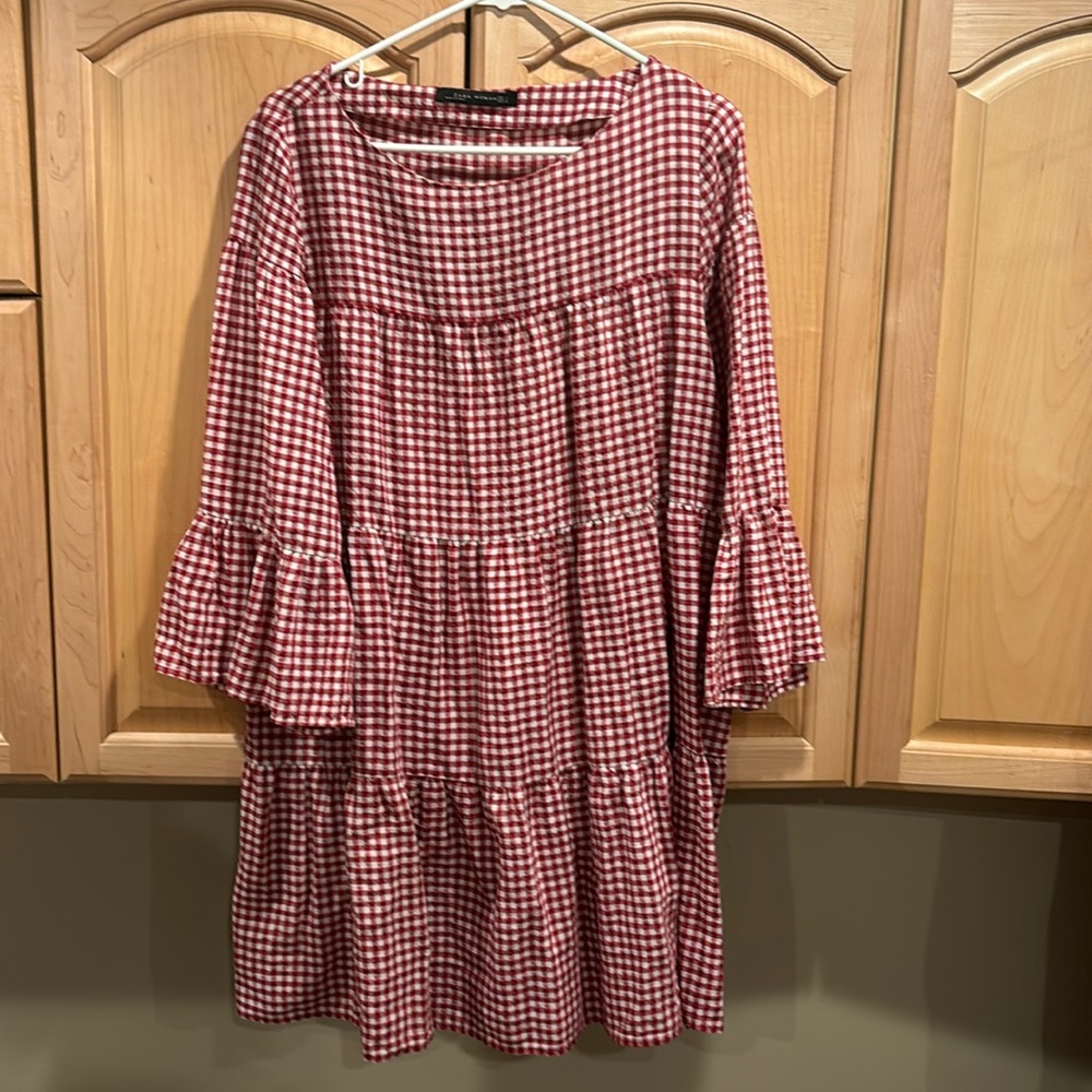 Zara Dress Red and White checkered